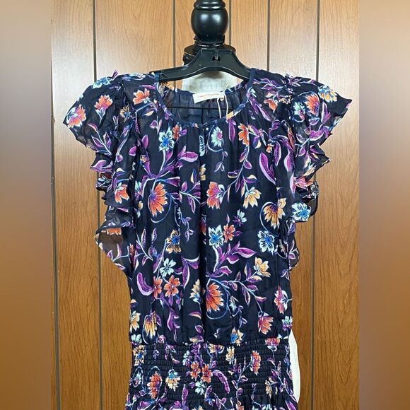 Ramy Brook Averill Ruffled Floral Mini Dress size XXS - Picture 6 of 11